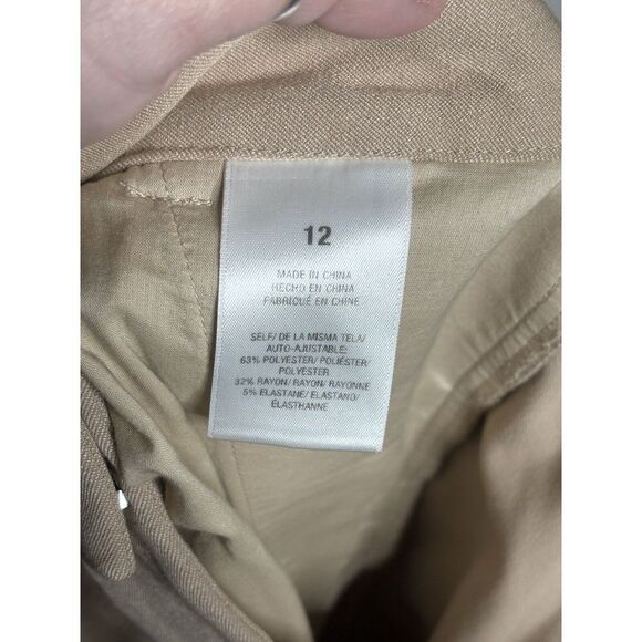 Favorite Daughter The Favorite Pleat Wide Leg Pants Khaki Size 12 - Picture 4 of 6